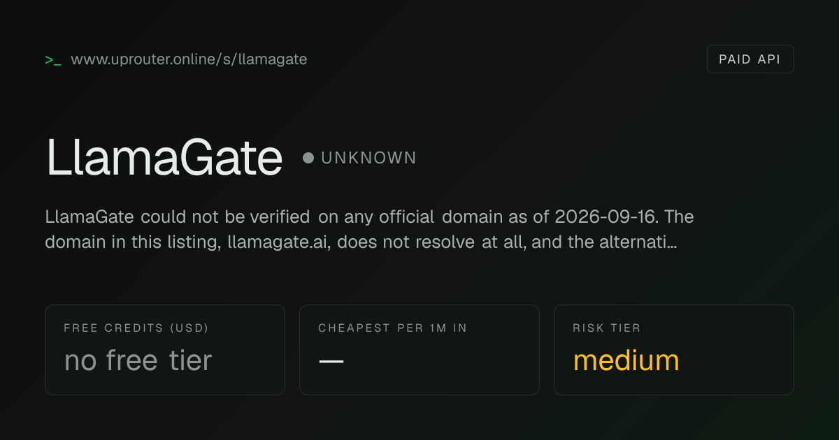 Editorial re-verification: LlamaGate